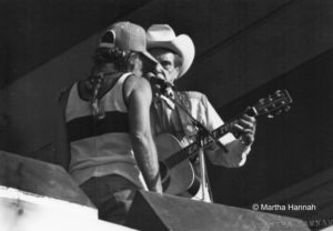 Willie Nelson & Earnest Tubb, 1980 Willie Nelson 4th of July Picnic, photo by Martha Hannah, 72 dpi